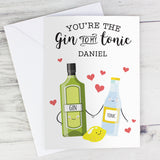 Personalised Gin To My Tonic Card