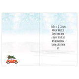 Personalised Driving Home for Christmas Card