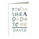 Personalised Like A Dad to Me Father's Day Card 2