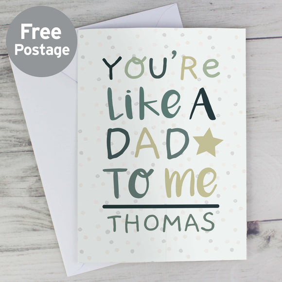 Personalised Like A Dad Father's Day Card Main Image