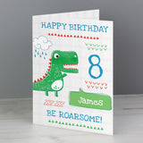 Personalised Be Roarsome Birthday Card 8