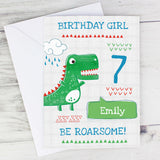 Personalised Be Roarsome Birthday Card 7