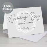 Personalised Truly Blessed Naming Day Card