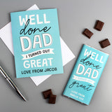 Personalised Well Done Dad... Card
