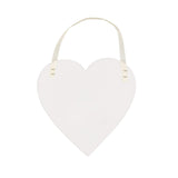 Happily Ever After Heart Shaped Hanging Plaque Back
