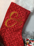 Personalised Deluxe Red Christmas Stocking