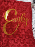 Personalised Deluxe Red Christmas Stocking