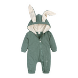 Personalised Easter Bunny Ear Playsuit. All-in-one Baby Romper. Perfect for Baby's First Easter.