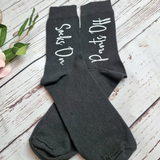 Men's Cheeky Black Socks - "Socks On...Pants Off"
