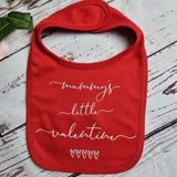 "Mummy's Little Valentine" Red Baby Bib