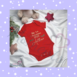Personalised Baby's First Christmas Red Bodysuit