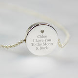 Personalised Any Message Disc Necklace