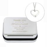 Thank you for being our bridesmaid necklace and gift box