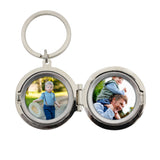 Personalised No.1 Dad Photo Key Ring Open with Pictures
