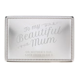 Personalised Beautiful Mum Rectangular Jewellery Box