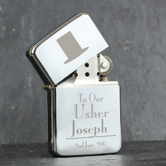 Personalised Decorative Wedding Usher Lighter