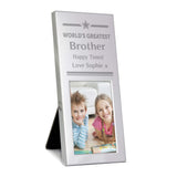 Personalised World's Greatest Brother Photo Frame 2x3