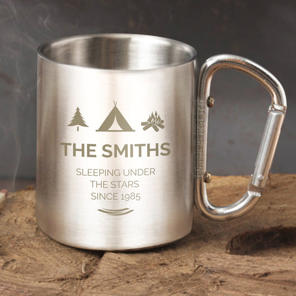 Personalised 'Wilderness Wanderer' Stainless Steel Mug