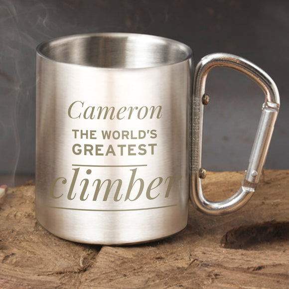 Personalised 'Any Message' Stainless Steel Mug