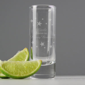 Personalised Starry Shot Glass