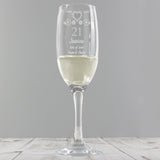 Personalised Birthday Craft Flute Glass