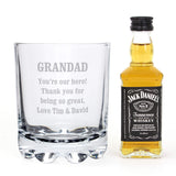 Personalised Tumbler and Jack Daniel's Grandad White Background