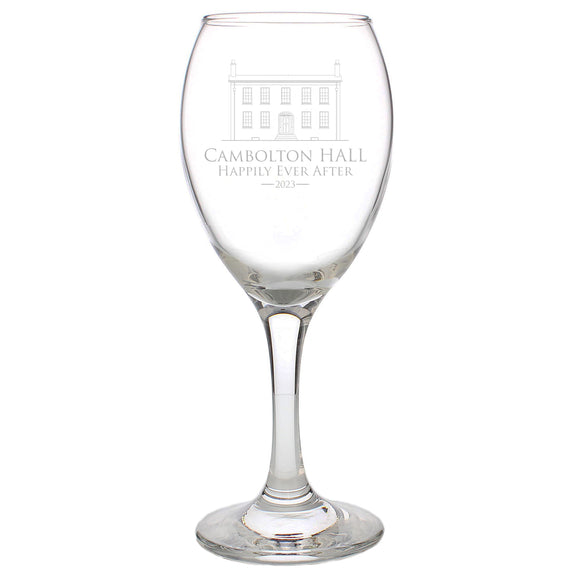 Bespoke Design Engraved Wine Glass