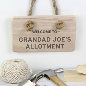 Personalised "Welcome To" Wooden Sign Main Image