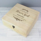 Personalised Any Role Large Wooden Keepsake Box
