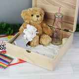 Open New Baby Wooden Keepsake Box
