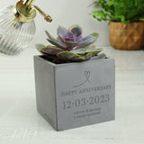 Personalised Botanical Concrete Plant Pot