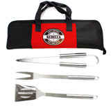 Personalised Stainless Steel BBQ Kit White Background