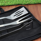 Personalised Stainless Steel BBQ Close Up of Utensils