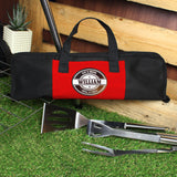 Personalised Stainless Steel BBQ Kit on Grass 2