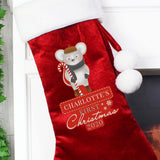 Personalised Red First Christmas Stocking