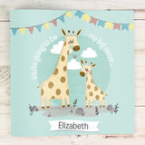 Personalised New Baby Big Sister Book Giraffes 