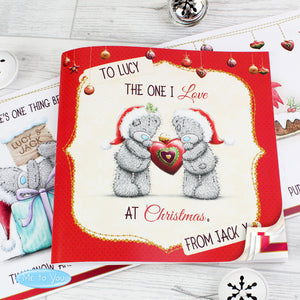 Personalised Me to You The One I Love at Christmas Poem Book