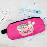 Personalised Pink Cute Bunny Pencil Case