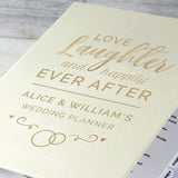 Personalised Wedding Planner Close Up