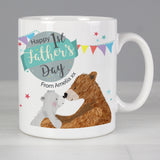 Personalised 1st Father's Day Daddy Bear Mug Front