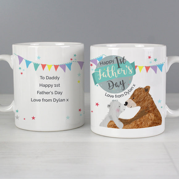 Personalised 1st Father's Day Daddy Bear Mug Main Image