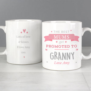 Personalised Promoted To... Pink Mug
