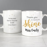 Personalised Teacher Shine Mug