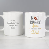 Personalised No1 Rugby Fan Mug Main Image