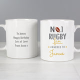 Personalised No1 Rugby Fan Mug Front and Back 4
