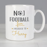 Personalised No1 Football Fan Mug Front