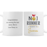 Personalised No1 Runner Mug Front and back