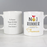 Personalised No1 Runner Mug Front and back 3