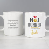Personalised No1 Runner Mug Front and back 2