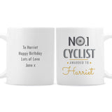 Personalised No1 Cyclist Mug Front and Back 2
